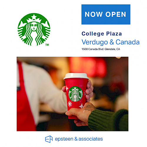 SBUX Now Open | College Plaza